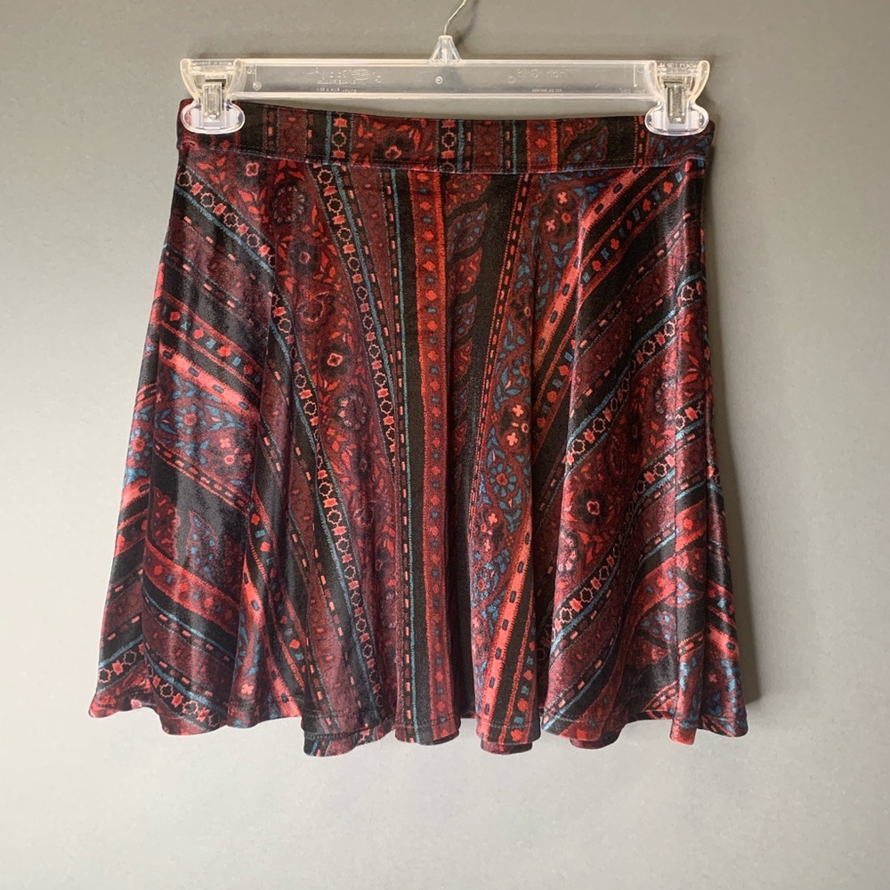 Hollister velvet skirt size small